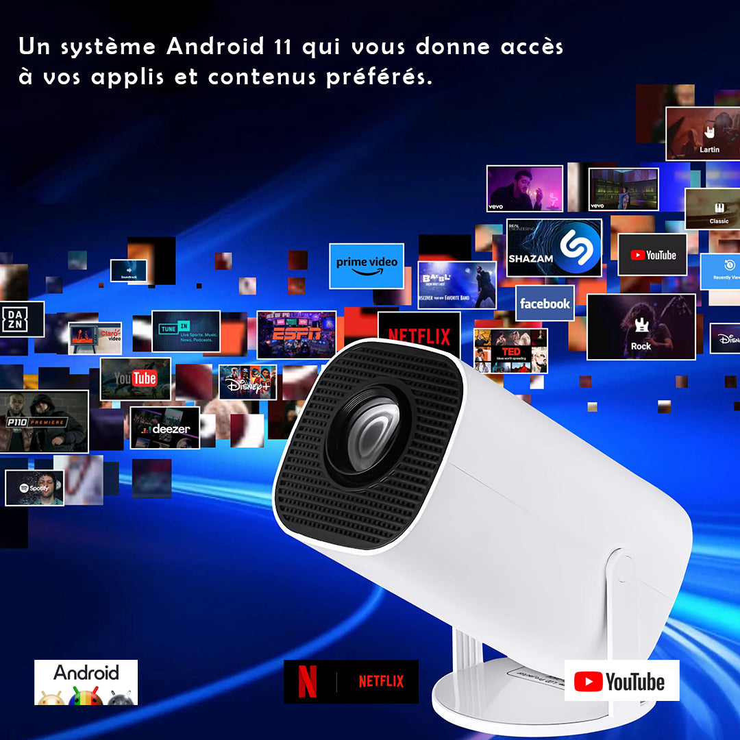 Vidéoprojecteur Portable P30 Pro - Compact, puissant (Android)