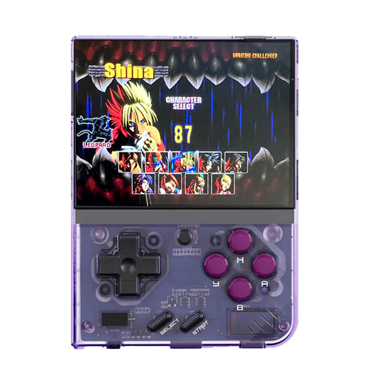 Retro Gaming Miyoo Mini Plus + Gaming - Transparent Purple - Miyoo Mini Official