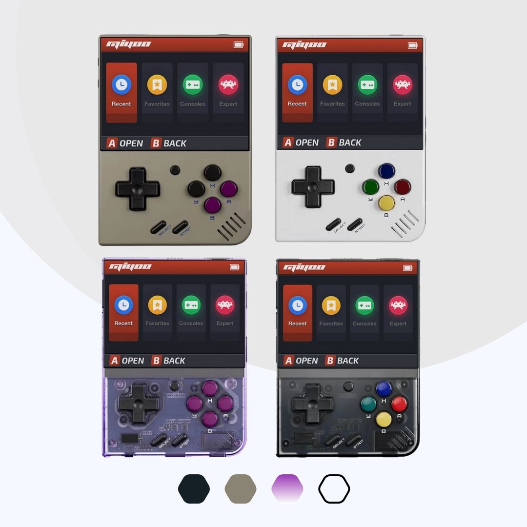 Retro Gaming Miyoo Mini Plus + Gaming - White - Miyoo Mini Official